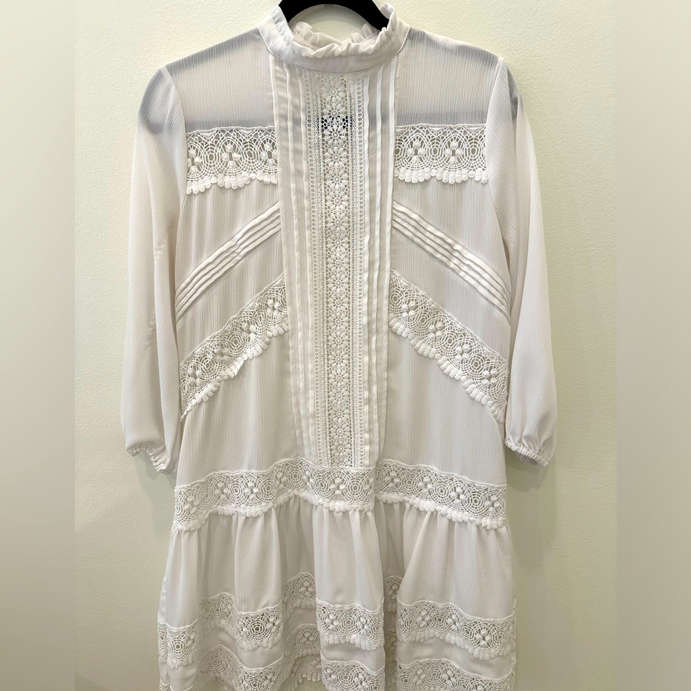 New York & Company Lace Boho Dress
